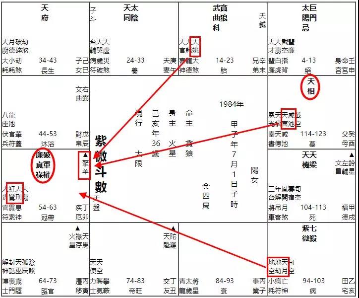 紫微斗数；红鸾天喜星对命运有什么影响 图片17