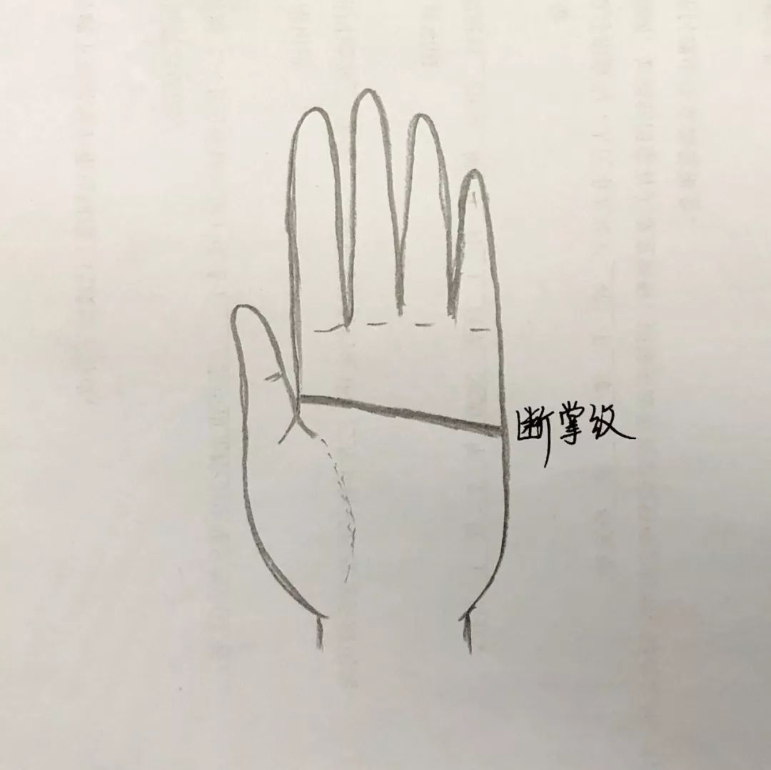 手相《断掌纹》掌心里的狠人标志特征 图片3