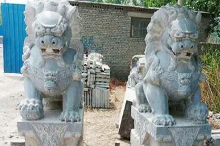 门口摆放石狮背后的寓意 是装饰门面还是吉祥寓意 图片15