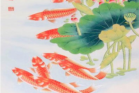 开门玄关处挂什么画才带动好风水？这三副画吉祥富贵花鸟画旺财 图片13