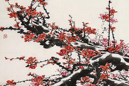 开门玄关处挂什么画才带动好风水？这三副画吉祥富贵花鸟画旺财 图片17