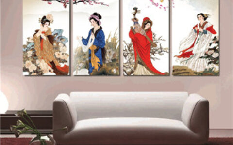 餐厅可以挂仕女图吗